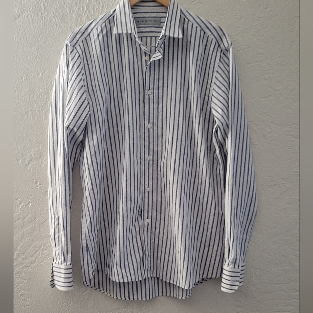 Etro Stripe Dress Shirt Size 42